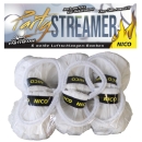 Streamer, Luftschlangen-Bälle weiß, 6er-Btl.